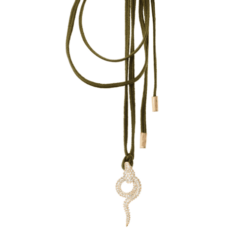 Snakes Anhänger Gelbgold