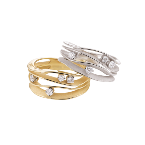 Ring Dune White ice
