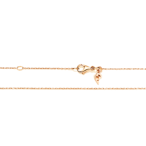 Collierkette Anker rund diamantiert