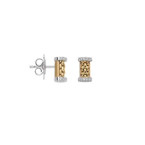 Gold Ohrstecker Essentials mit Diamanten