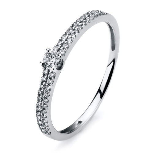 Ring 4er-Krappe 18 kt WG