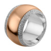 Material: weissgold-rotgold – Ring 18 kt WG