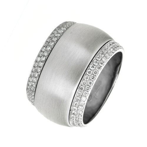 Ring 18 kt WG, mattiert