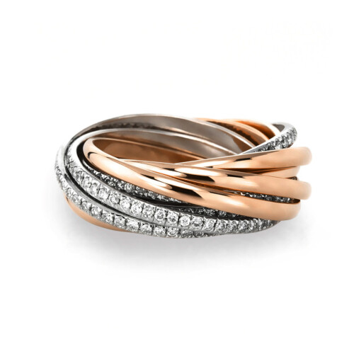 Ring 18 kt RG+WG