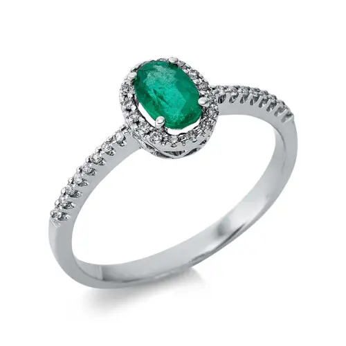 Ring 4er-Krappe 18 kt WG