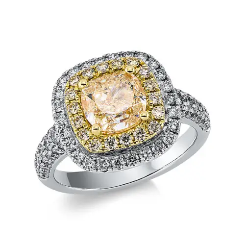 Ring 4er-Krappe 18 kt WG+GG, GIA 1437175960