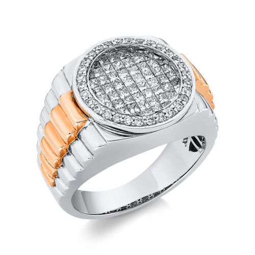 Ring 18 kt WG+RG