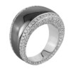 Material: weissgold – Ring 18 kt RG+WG, poliert