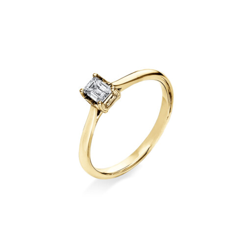 Ring 4er-Krappe 18 kt WG