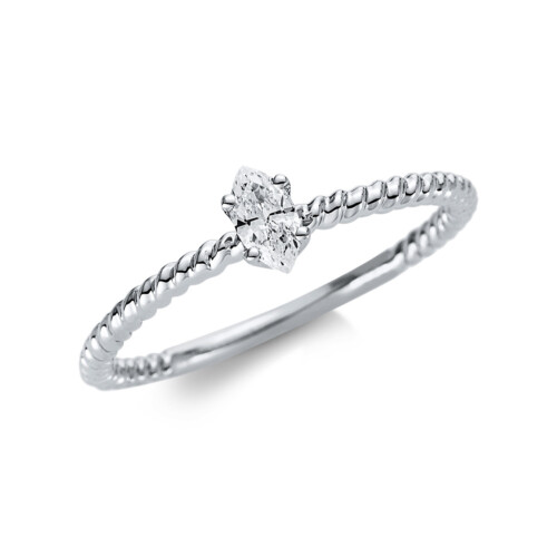 Ring 4er-Krappe 18 kt WG