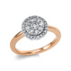 Material: rotgold-weissgold – Ring 18 kt GG+WG