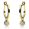 Material: gelbgold – Ring 18 kt GG, Fassung rhodiniert