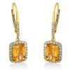 Material: gelbgold – Ring 18 kt GG, Fassung rhodiniert