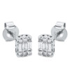 Material: weissgold – Ohrstecker 18 kt GG+WG