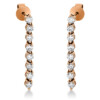 Material: rotgold – Ohrstecker 18 kt GG