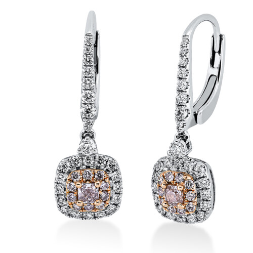Ohrschmuck 18 kt WG+RG