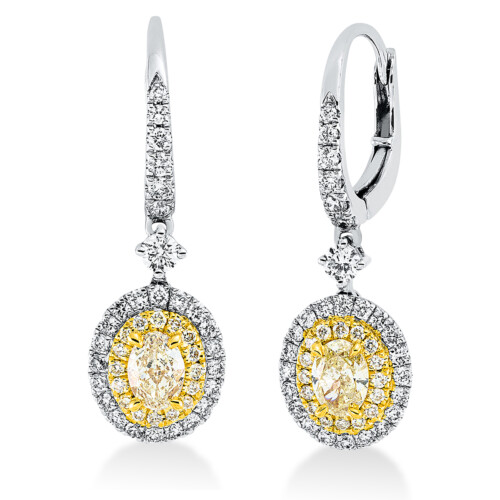 Ohrschmuck 18 kt WG+GG