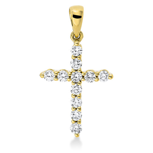 Anhänger 18 kt GG Kreuz, mit Öse