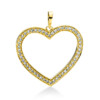 Material: gelbgold – Anhänger 18 kt GG Herz, mit Öse