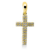 Material: gelbgold – Anhänger 18 kt GG Kreuz, mit Öse