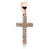 Material: rotgold – Anhänger 18 kt GG Kreuz, mit Öse