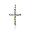 Material: gelbgold – Anhänger 18 kt GG Kreuz, mit Öse
