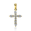Material: gelbgold – Anhänger 18 kt GG Kreuz, mit Öse
