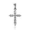Material: weissgold – Anhänger 18 kt GG Kreuz, mit Öse