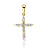Material: gelbgold – Anhänger 18 kt GG Kreuz, mit Öse