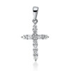 Material: weissgold – Anhänger 18 kt GG Kreuz, mit Öse