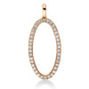 Material: rotgold – Anhänger 18 kt GG Kreis, mit Öse