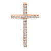 Material: rotgold – Anhänger 18 kt GG Kreuz