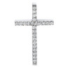 Material: weissgold – Anhänger 18 kt GG Kreuz