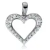 Material: weissgold – Creolen 14 kt RG, poliert