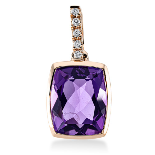 Anhänger Zarge 18 kt RG, mit Öse