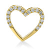 Material: gelbgold – Anhänger 18 kt GG Herz