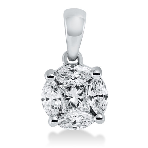 Anhänger 18 kt WG, mit Öse