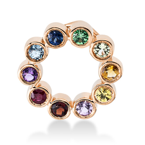 Anhänger Zarge 18 kt RG, mit Öse