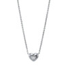 Material: weissgold – Collier 18 kt GG Herz