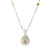 Material: weissgold-gelbgold – Ohrstecker 14 kt GG