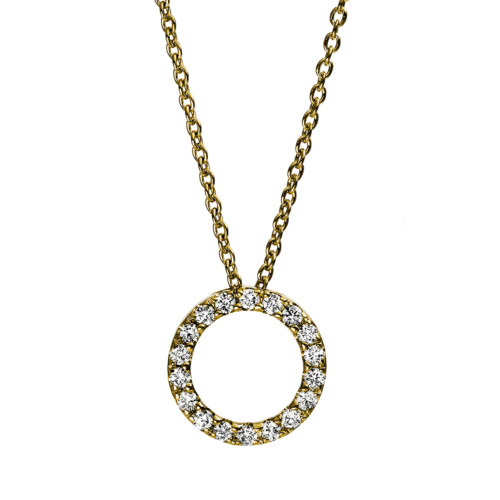 Collier 18 kt GG Kreis