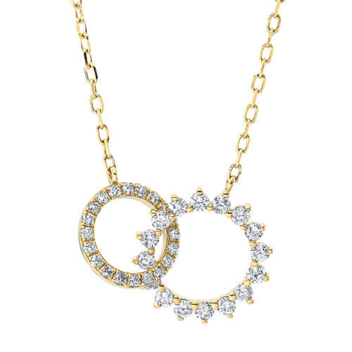 Collier 18 kt GG Kreis