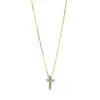 Material: gelbgold – Collier 18 kt GG kreuz