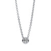 Material: weissgold – Collier Zarge 18 kt GG, mit ZÖ 40+42,5 cm
