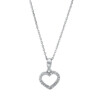 Material: weissgold – Collier 18 kt GG Herz