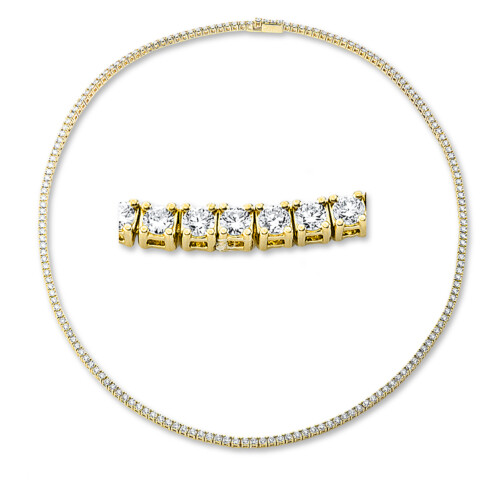 Collier 4er-Krappe 18 kt GG