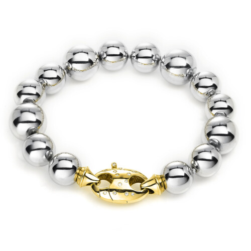 Armband 18 kt WG+GG