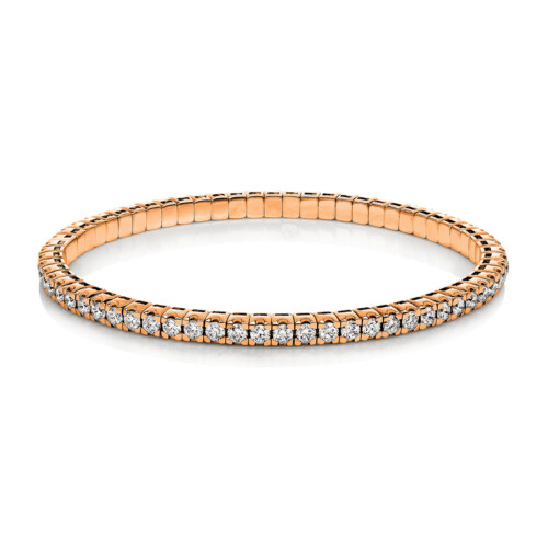 Armband 4er-Krappe 18 kt RG, Flex-Band, variabel