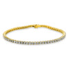 Material: gelbgold-weissgold – Armband 4er-Krappe 18 kt GG+WG