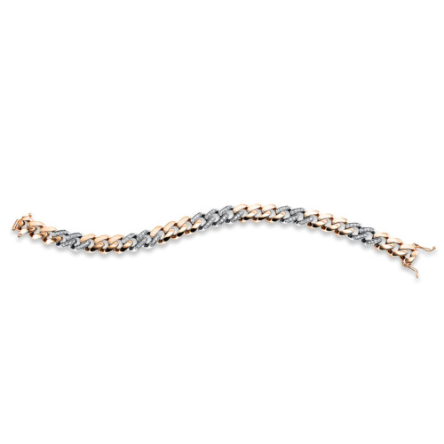Armband 18 kt RG+WG